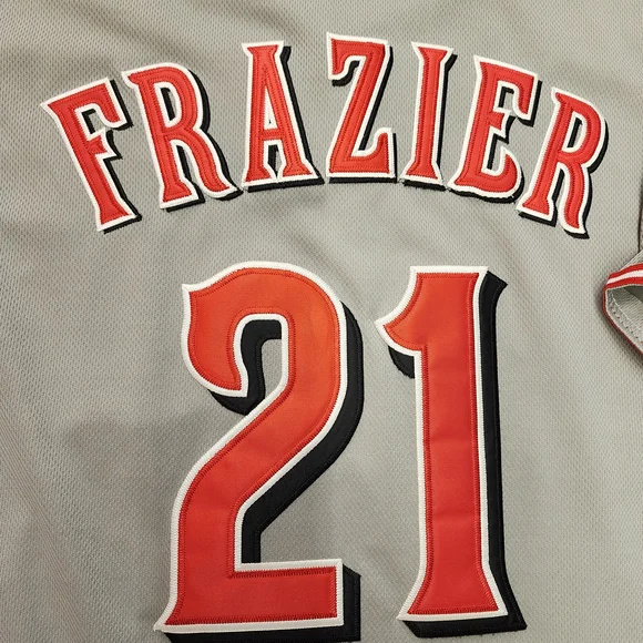 Cincinnati Reds MLB Majestic Authentic Todd Frazier Performance Jersey. - Picture 3 of 6